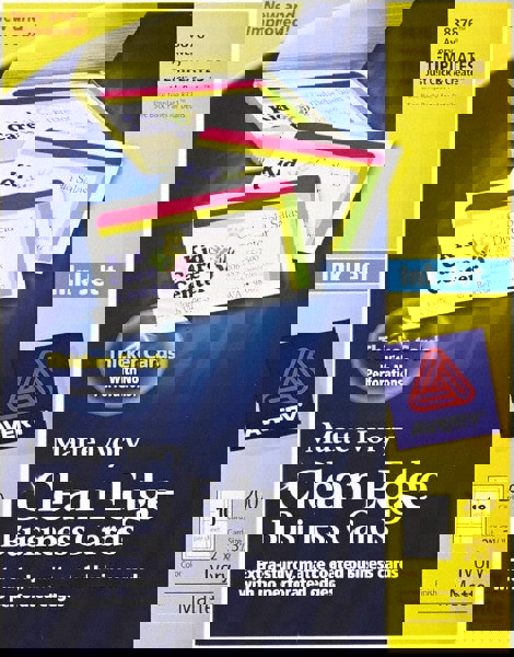 True Print Clean Edge Business Cards, Inkjet, 2 X 3.5, Ivory, 200 Cards, 10 Cards Sheet, 20 Sheets/pack